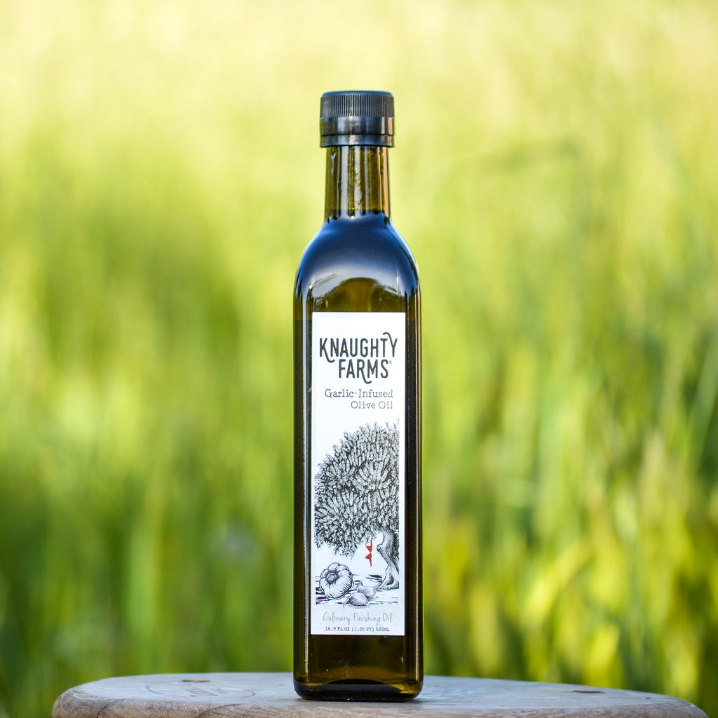 Knaughty Farms® Garlic-Infused Olive Oil 500 mL