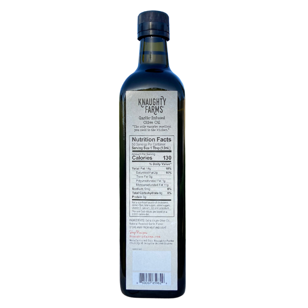Knaughty Farms® Garlic-Infused Olive Oil 750 mL